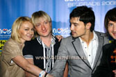 Белград, "Евровидение-2008". С Димой Биланом и Яной Рудковской.