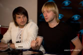 С Эдвином Мартоном. Пресс-конференция перед шоу в Минске (24.10.2008)